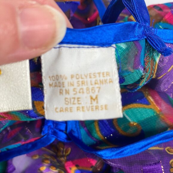 Vintage Victoria’s Secret Ruffled Sheer Teddy Lingerie Bodysuit Size M - Picture 9 of 12